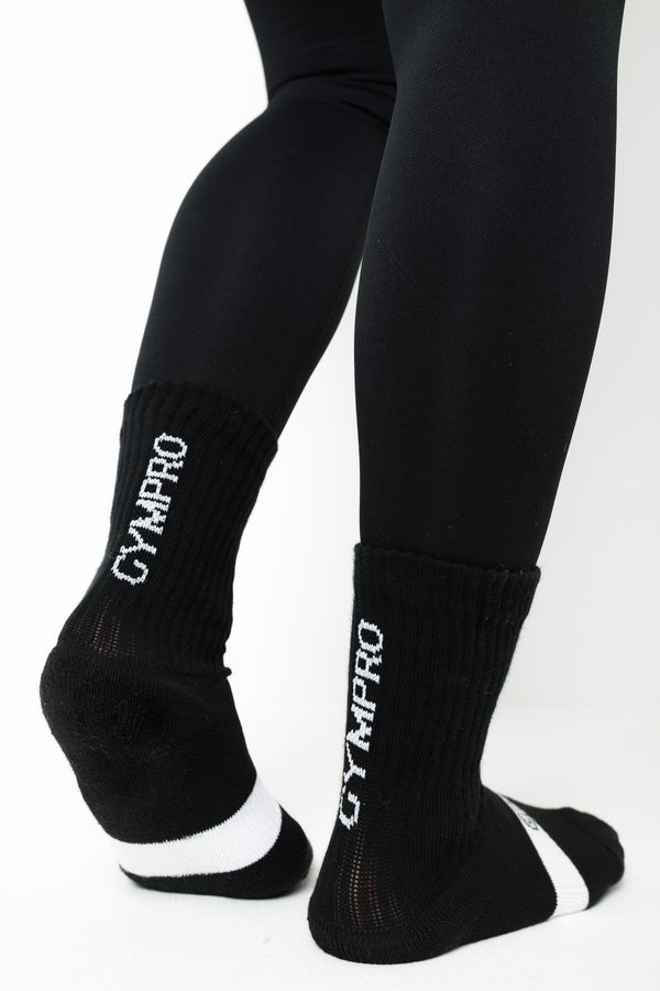 Gympro Black - Cool Max Crew Sock - Unisex