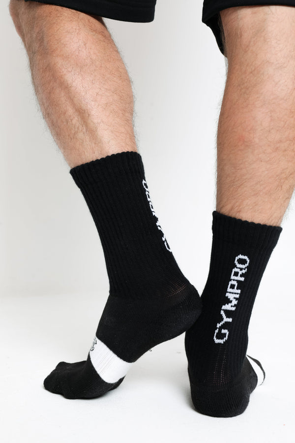 gympro Black - Cool Max Crew Sock - Unisex