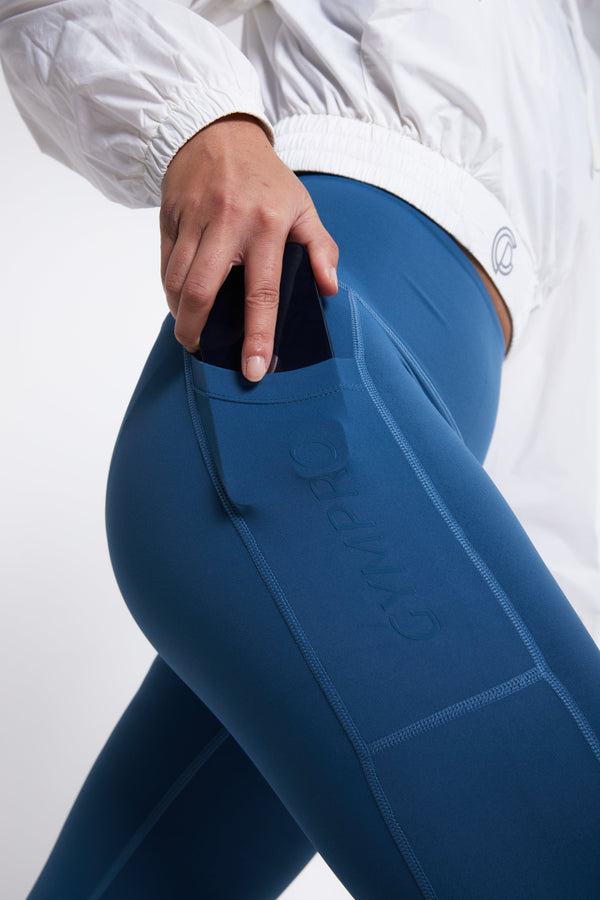 Gympro Power Training Legging- Ocean Blue