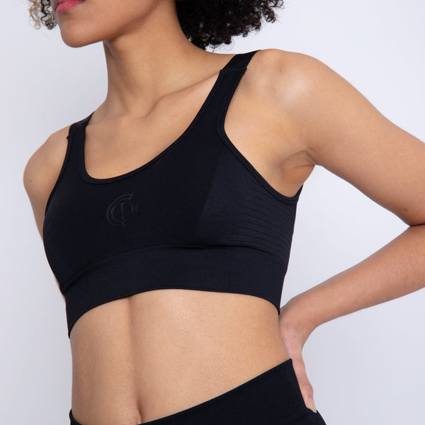 gympro Rai V2.0 Seamless Sports Bra - Black