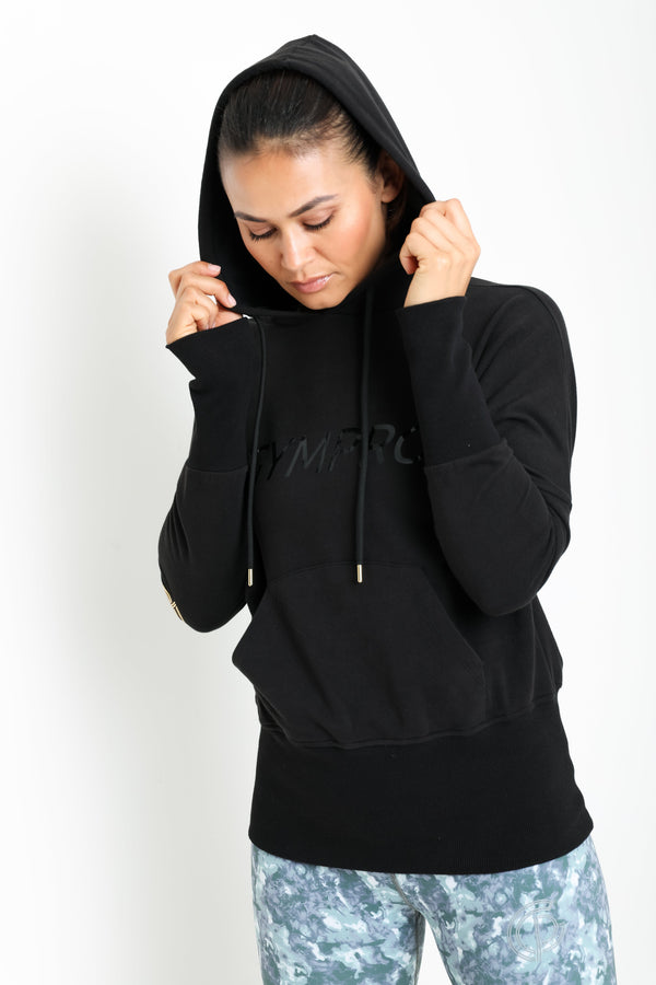 Gympro Womens -Essential Hoodie - Black