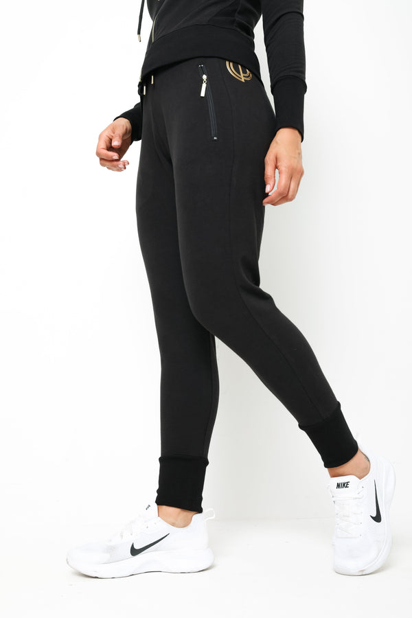 Gympro Womens - Essential Tracksuit Bottoms - Black