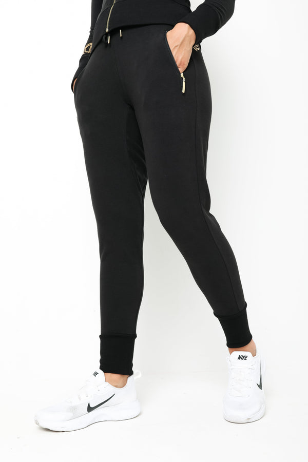 Gympro Womens - Essential Tracksuit Bottoms - Black