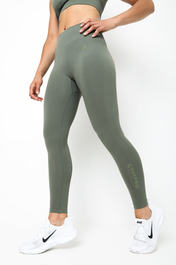 gympro Womens - Flow Seamless Leggings - Khaki