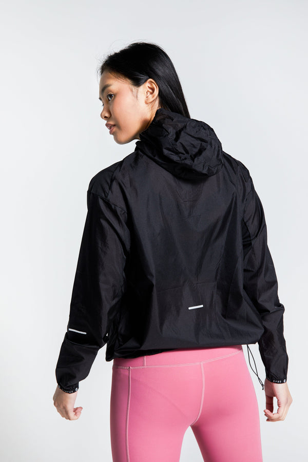 Gympro Womens- Lightweight Running Jacket - Black