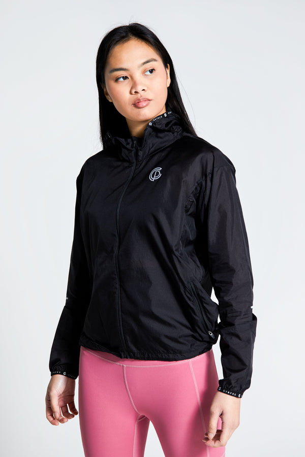 Gympro Womens- Lightweight Running Jacket - Black