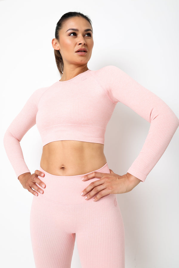 gympro Womens - Lili Seamless Cropped Top - Nude