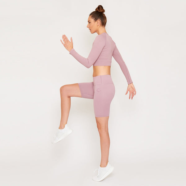 Gympro Womens - Lili Seamless Cropped Top - Pink