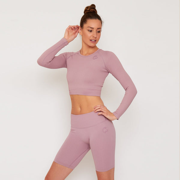 gympro Womens - Lili Seamless Cropped Top - Pink