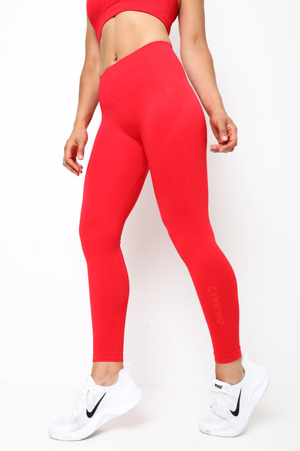 Gympro Womens - Lili Seamless Leggings - Red