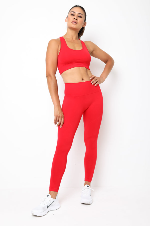 Gympro Womens - Lili Seamless Leggings - Red
