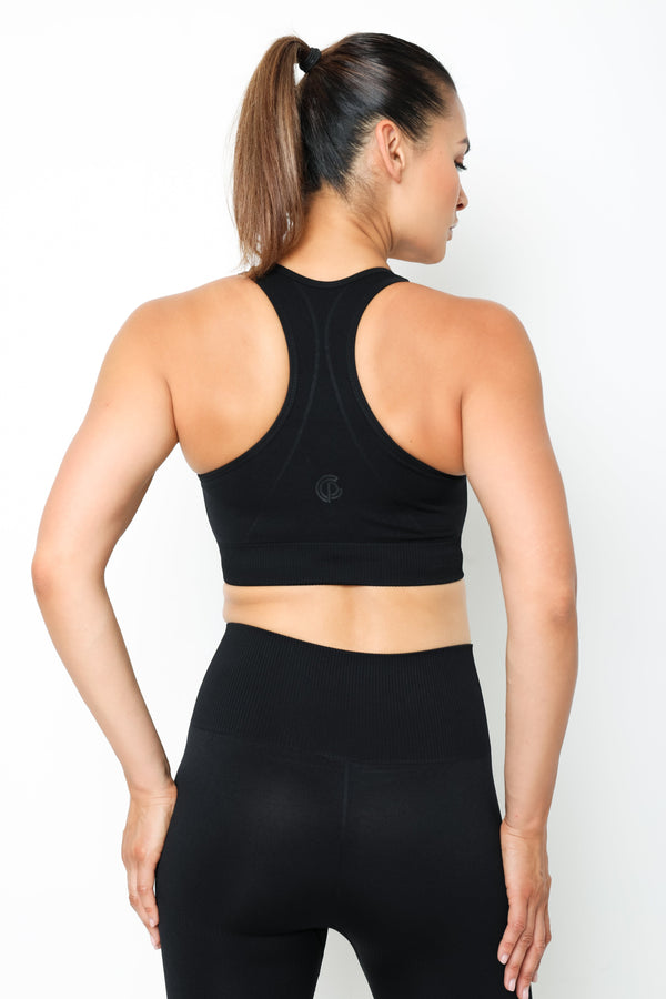Gympro Womens - Lili Seamless Sports Bra - Black