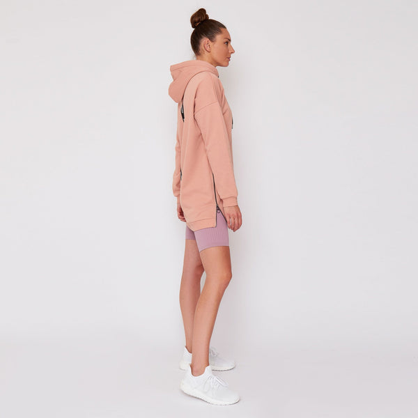 Gympro Womens - Longline Hoodie - Nude