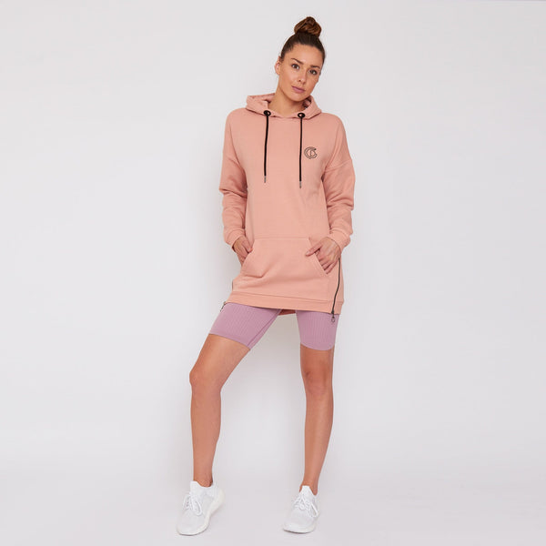 Gympro Womens - Longline Hoodie - Nude