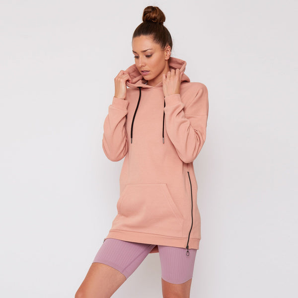 gympro Womens - Longline Hoodie - Nude