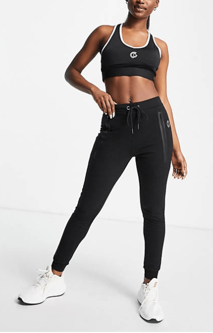 gympro Womens - Luxury Fitted Joggers - Black