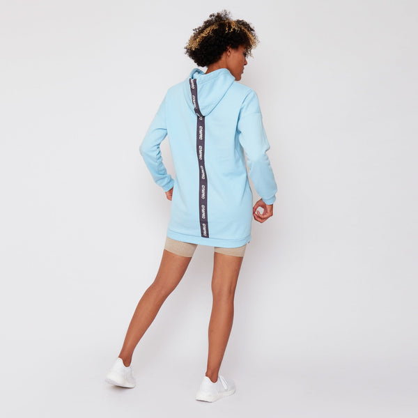 Gympro Womens - Pouch Longline Hoodie - Blue