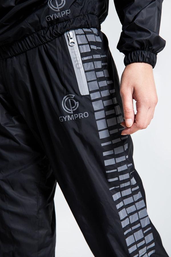 Gympro Hybrid Reflective Performance Sweat Suit - Black