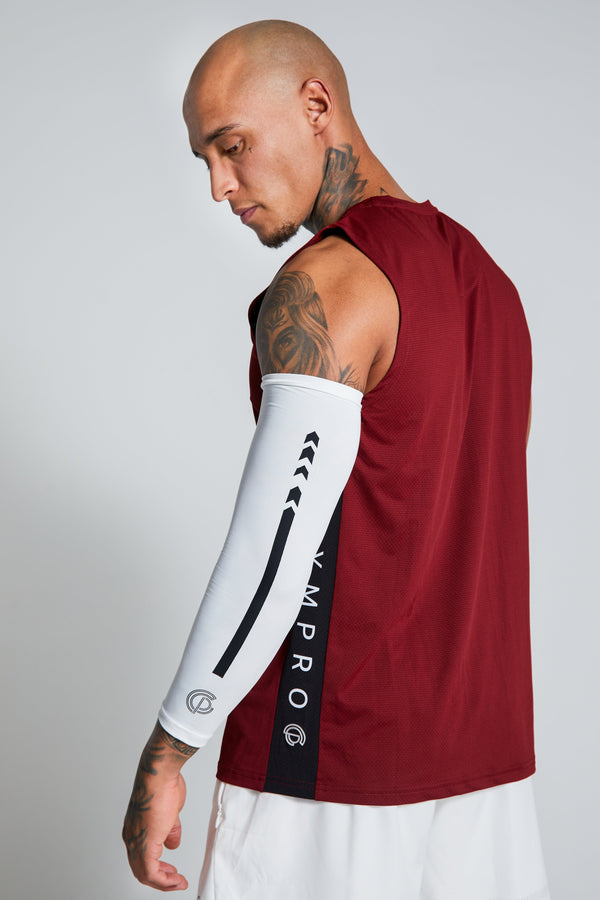Gympro Mens - GymPro Hyper Compression Arm Sleeve - White