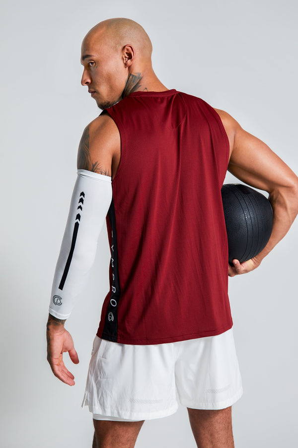 Gympro Mens - GymPro Hyper Compression Arm Sleeve - White