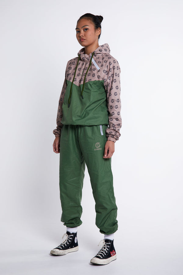 gympro Womens - Hybrid Performance Sweat Suit - Green/Print