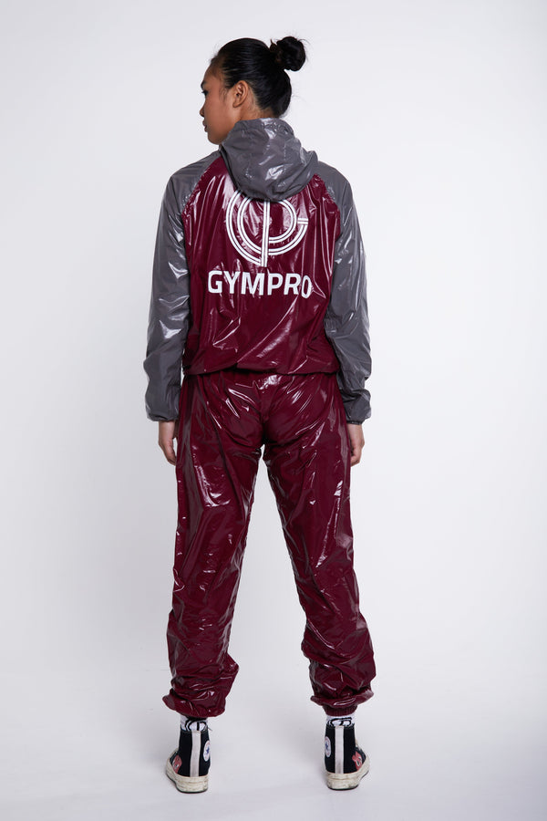 Gympro Womens - Hybrid Performance Sweat Suit - Red/Grey