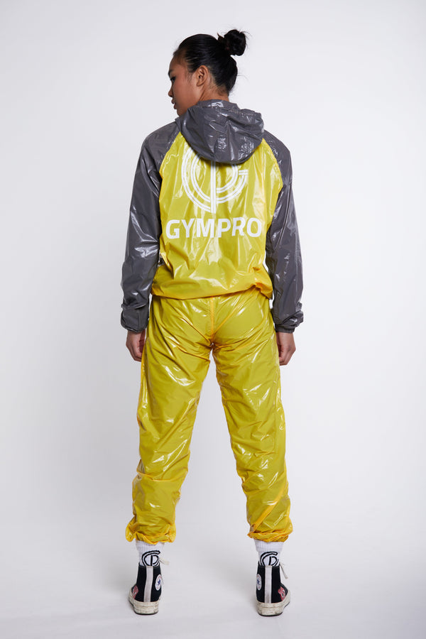 Gympro Womens - Hybrid Performance Sweat Suit - Yellow/Grey