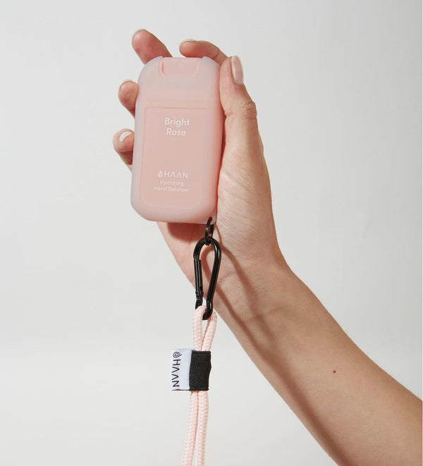 Haan Hand Sanitizer & Lanyard Pack - Bright Rose