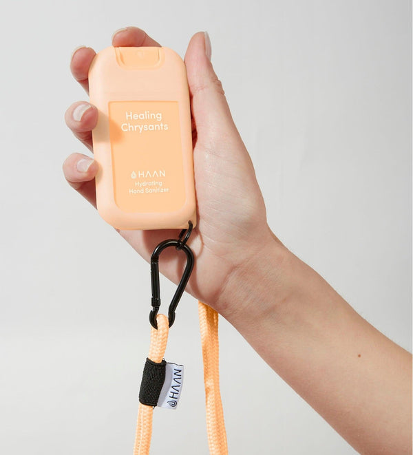 Haan Hand Sanitizer & Lanyard Pack - Healing Chrysants