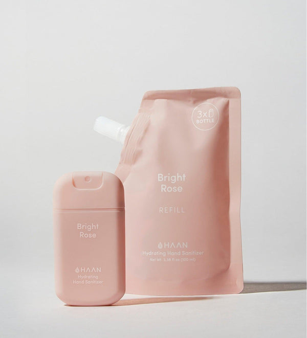 haan Hand Sanitizer & Refill Pack - Bright Rose