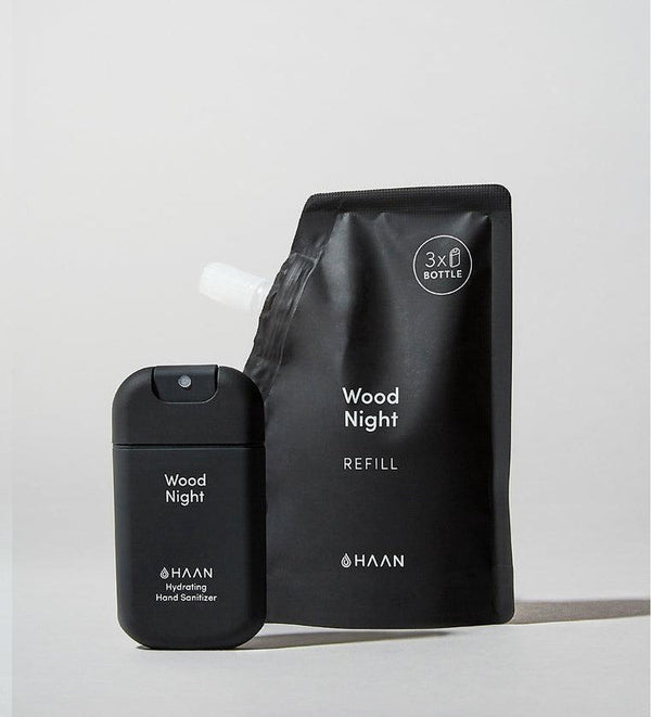 haan Hand Sanitizer & Refill Pack - Wood Night