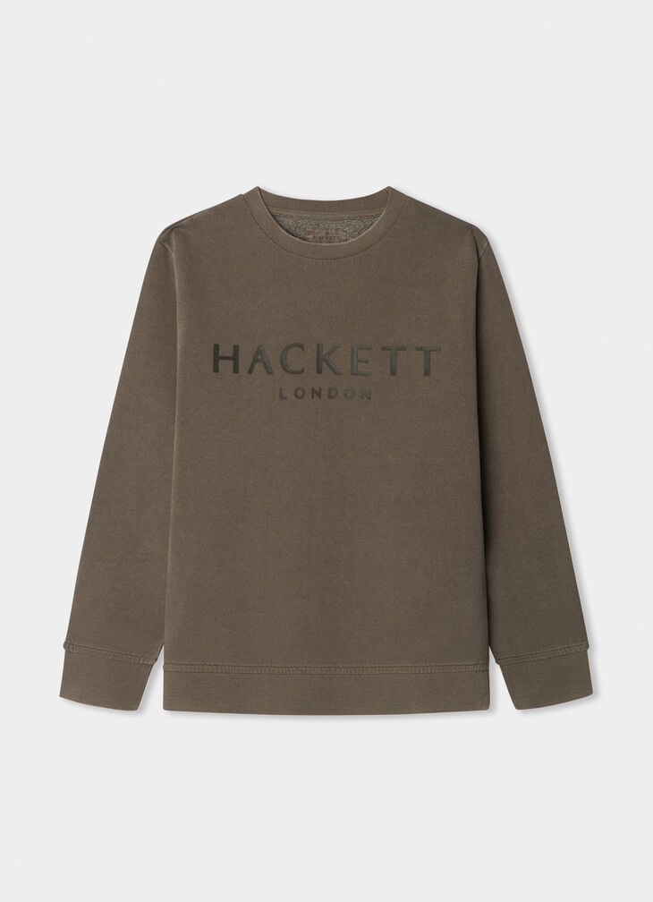 hackett branded crew-neck sweat