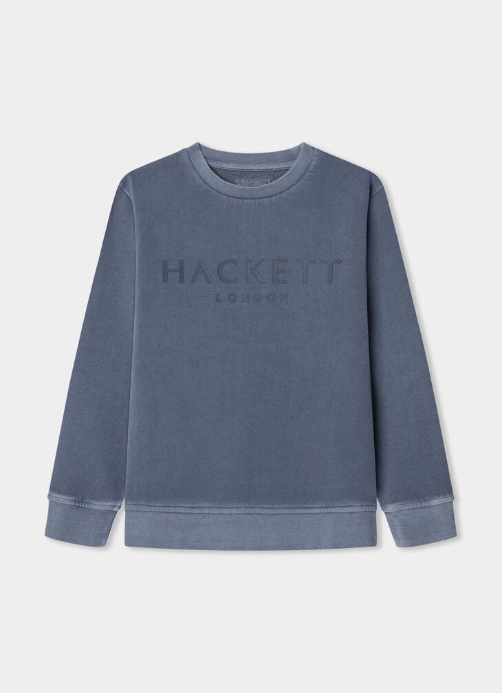 hackett branded crew-neck sweat