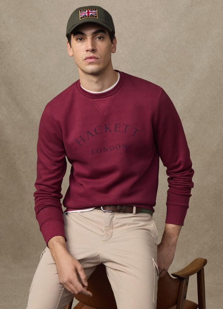 hackett branded crew-neck sweat