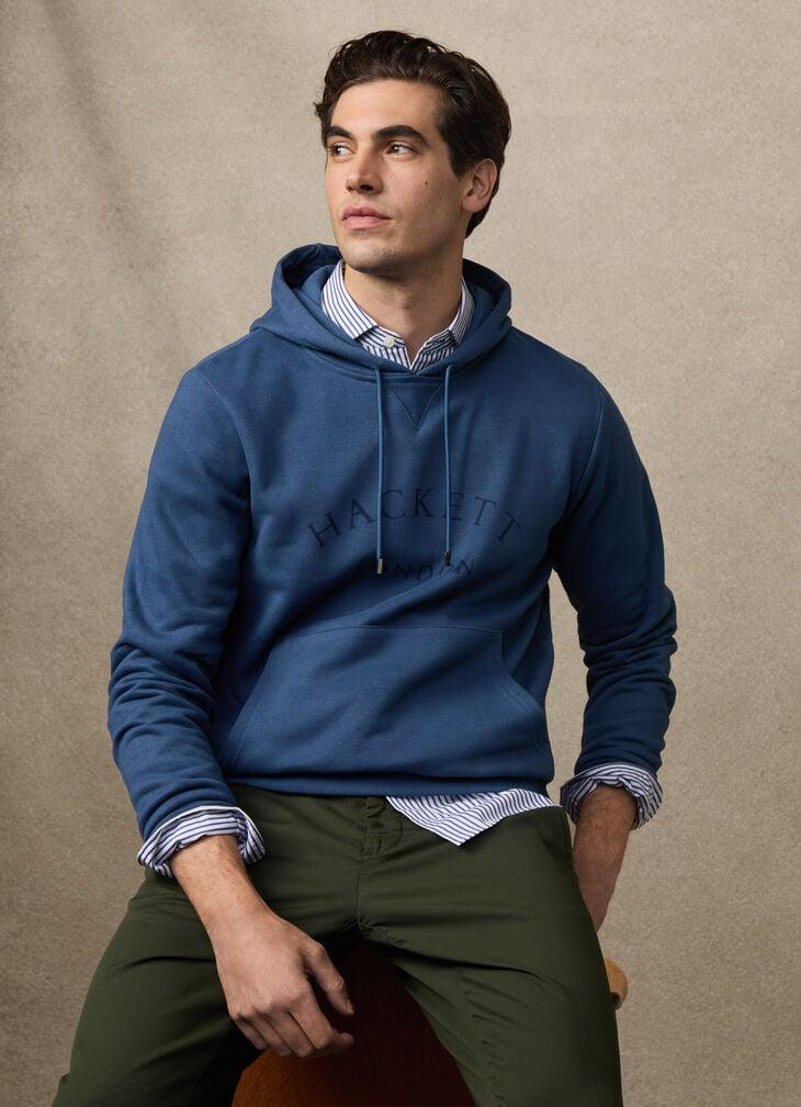 hackett branded hooded sweat