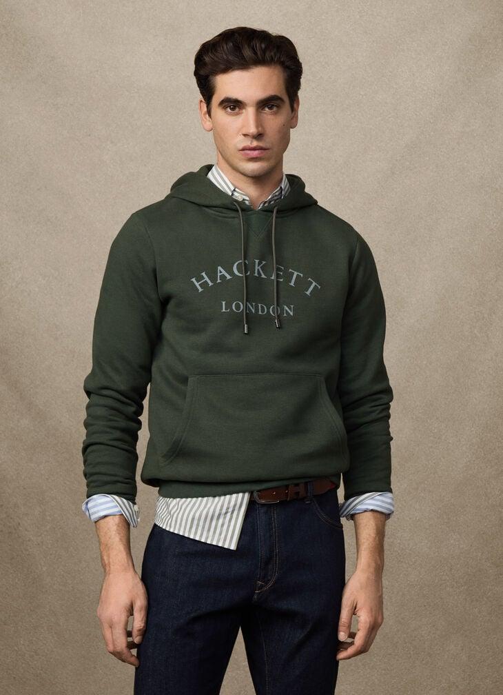hackett branded hooded sweat