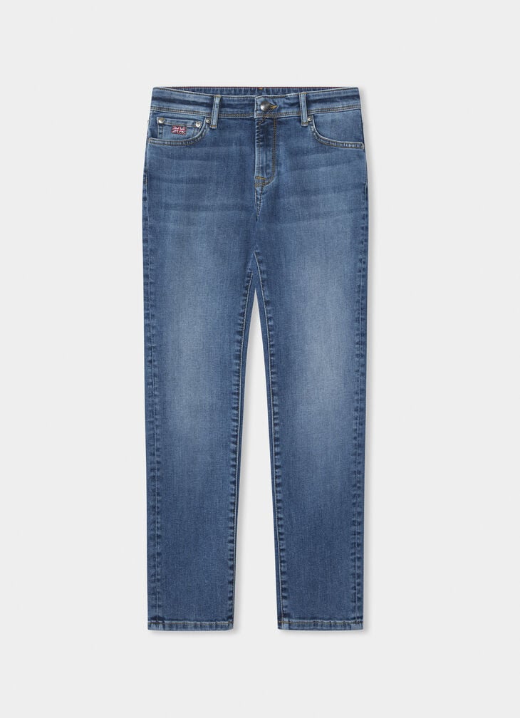 hackett classic fit dark vintage wash denim