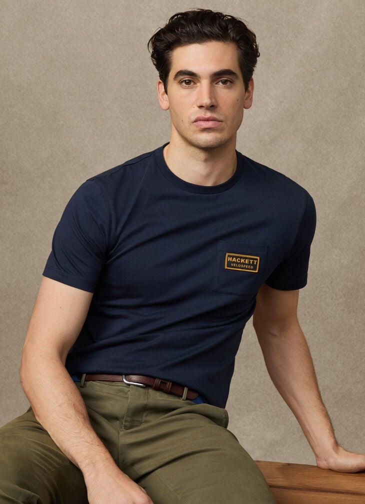 hackett classic fit rally pocket t-shirt