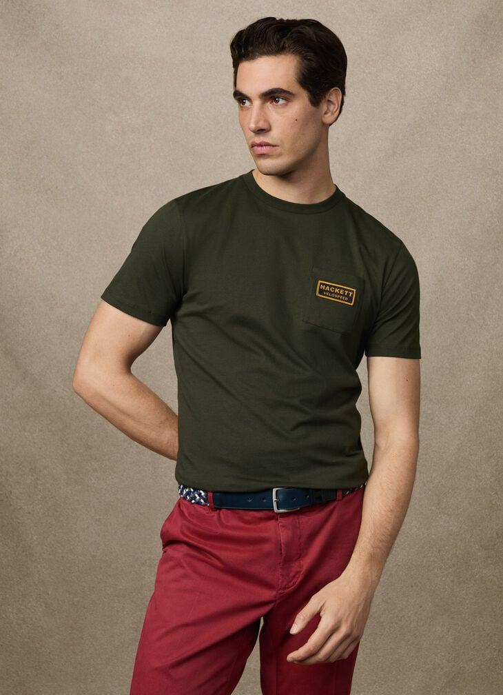 hackett classic fit rally pocket t-shirt