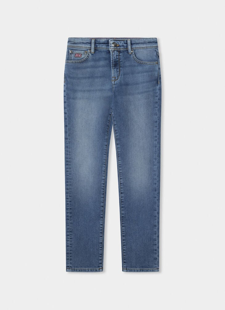 hackett classic fit vintage wash denim