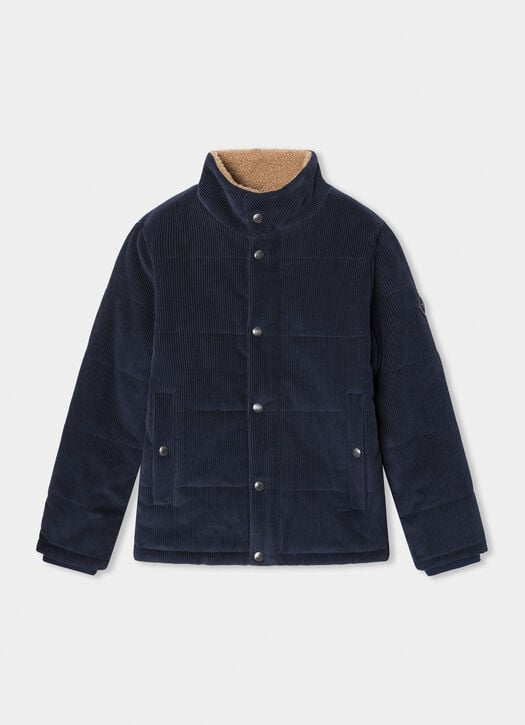 Hackett Fleece Lined Corduroy Puffer Jacket