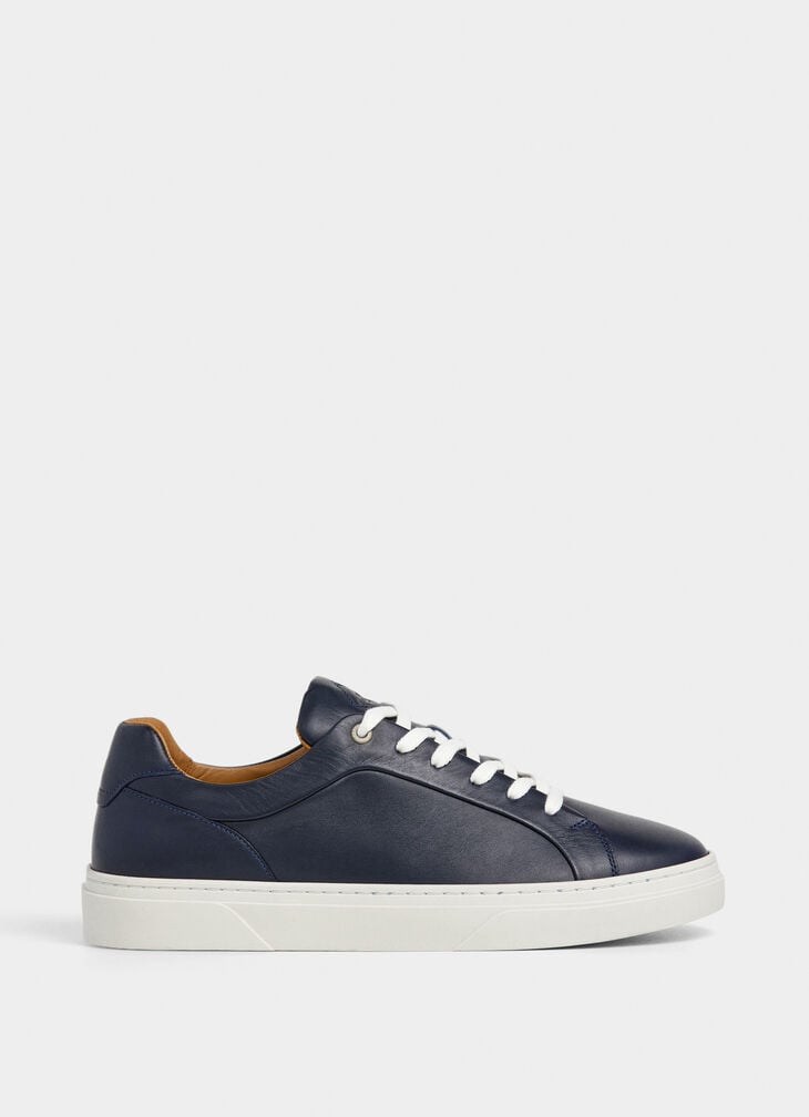 hackett hackney class leather trainer