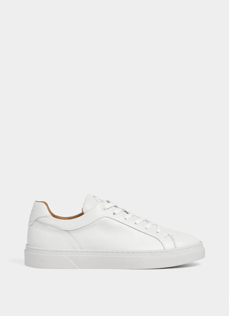 hackett hackney class leather trainer