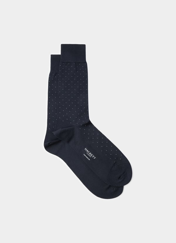 Hackett Mercerised Cotton Polka Dot Sock