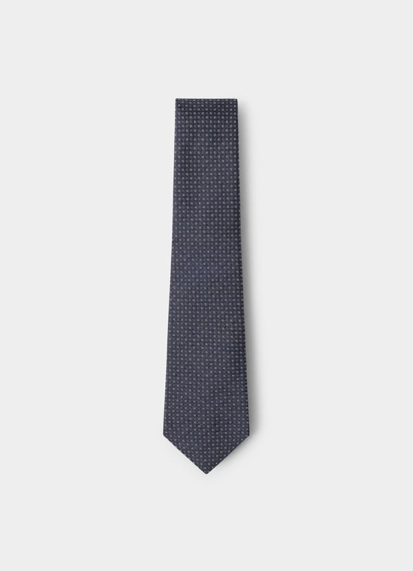 Hackett Micro Fleur De Lis Silk Blend Tie