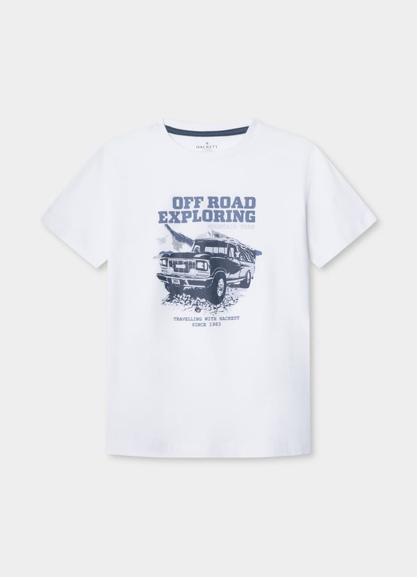 Hackett Slim Fit Adventure Car Graphic T-shirt