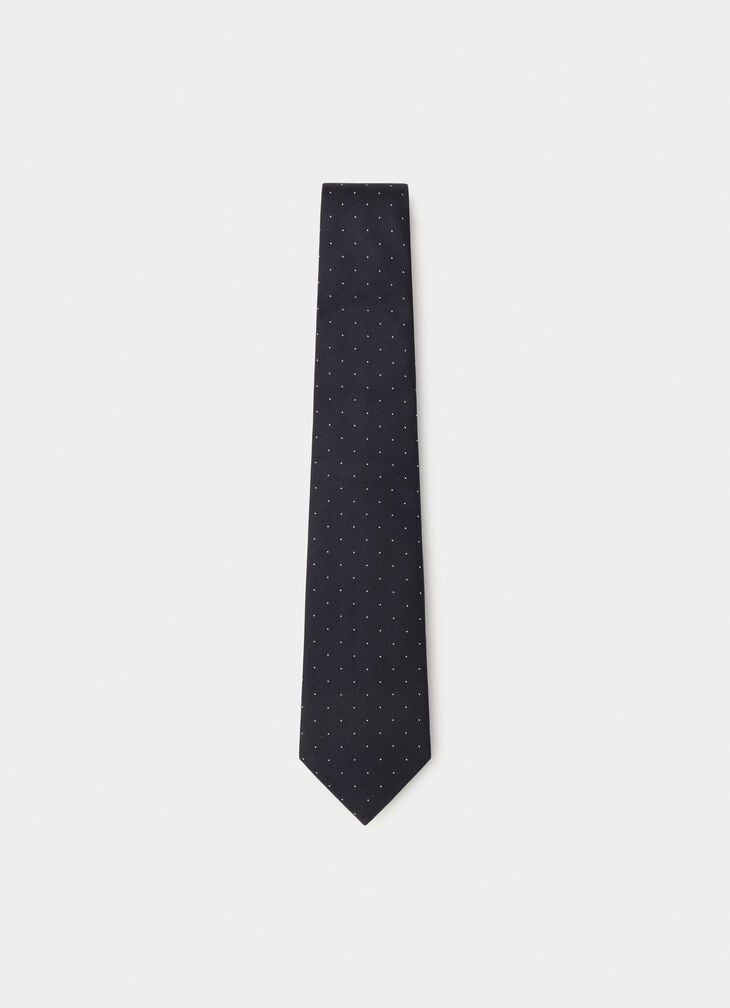 hackett small polka dot silk tie