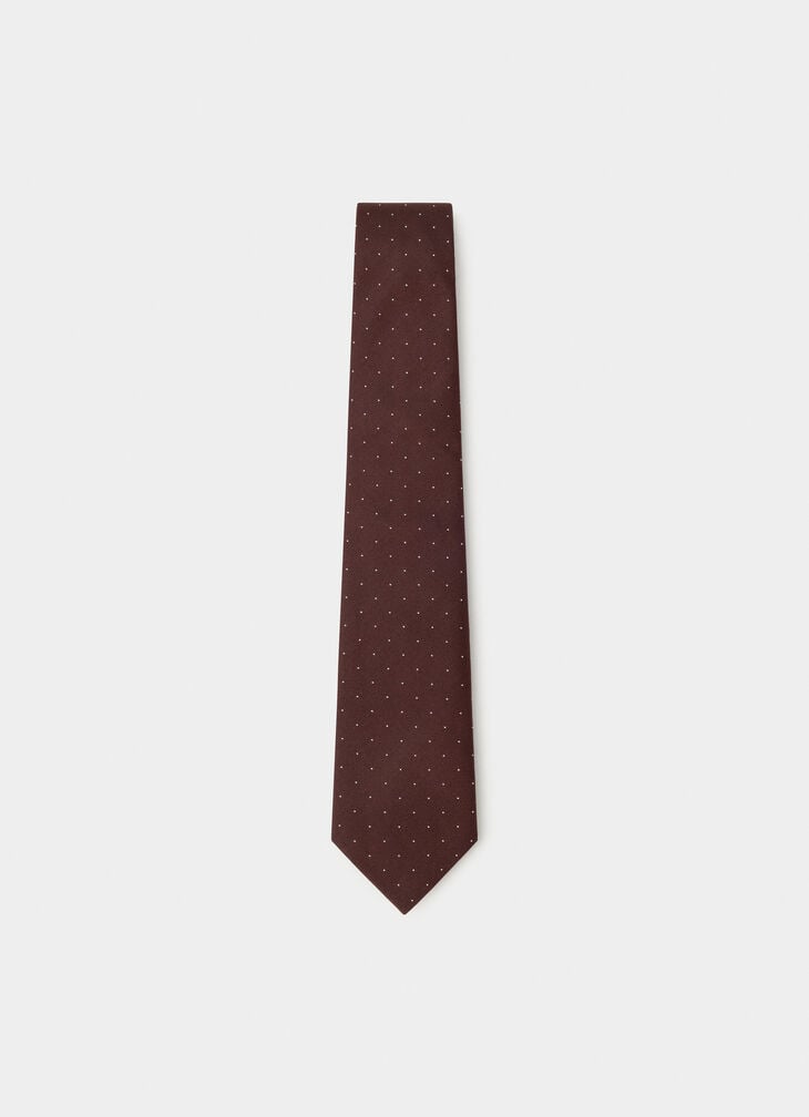 hackett small polka dot silk tie