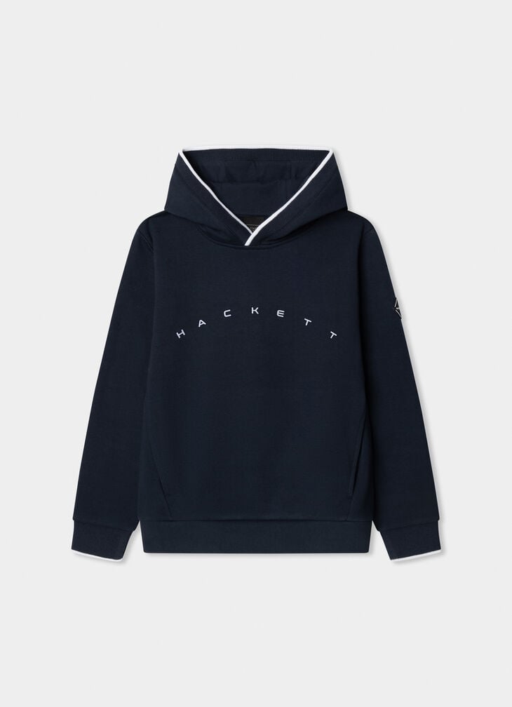 hackett sporting club hooded sweat