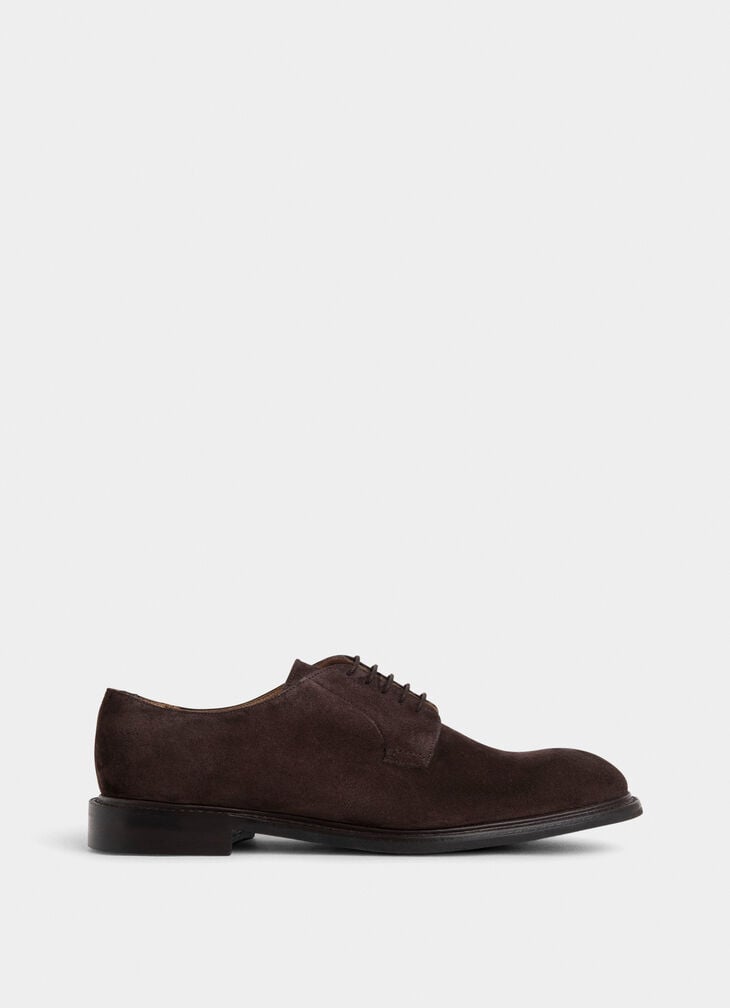 hackett suede derby shoe